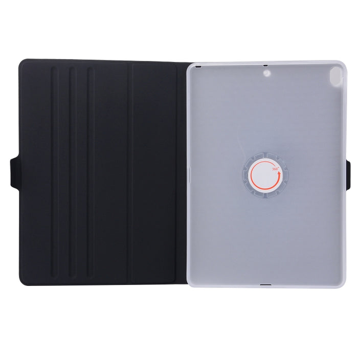Funda de cuero con tapa horizontal y fuerza elástica de color sólido con soporte de rotación de 360 grados para iPad Pro de 10,5 pulgadas