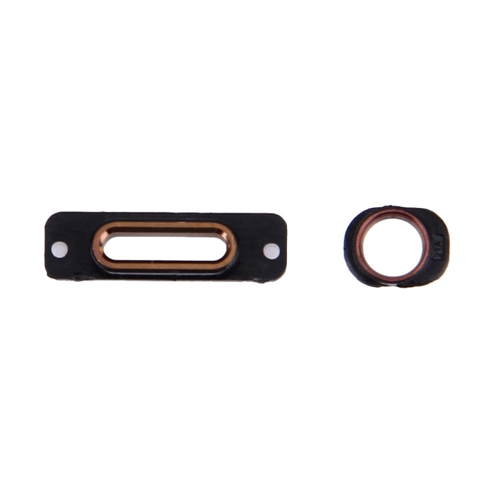 10 PCS 2 en 1 para soportes de retención del puerto de carga del iPhone SE + anillos para conector de auriculares, For iPhone SE