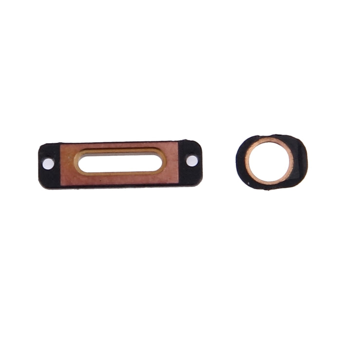 10 PCS 2 en 1 para soportes de retención del puerto de carga del iPhone SE + anillos para conector de auriculares, For iPhone SE