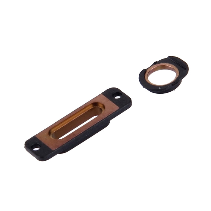 10 PCS 2 en 1 para soportes de retención del puerto de carga del iPhone SE + anillos para conector de auriculares, For iPhone SE