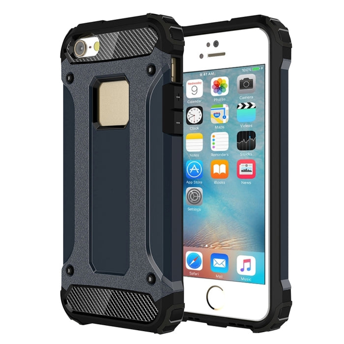 Estuche combinado Tough Armor TPU + PC para iPhone SE, 5 y 5s