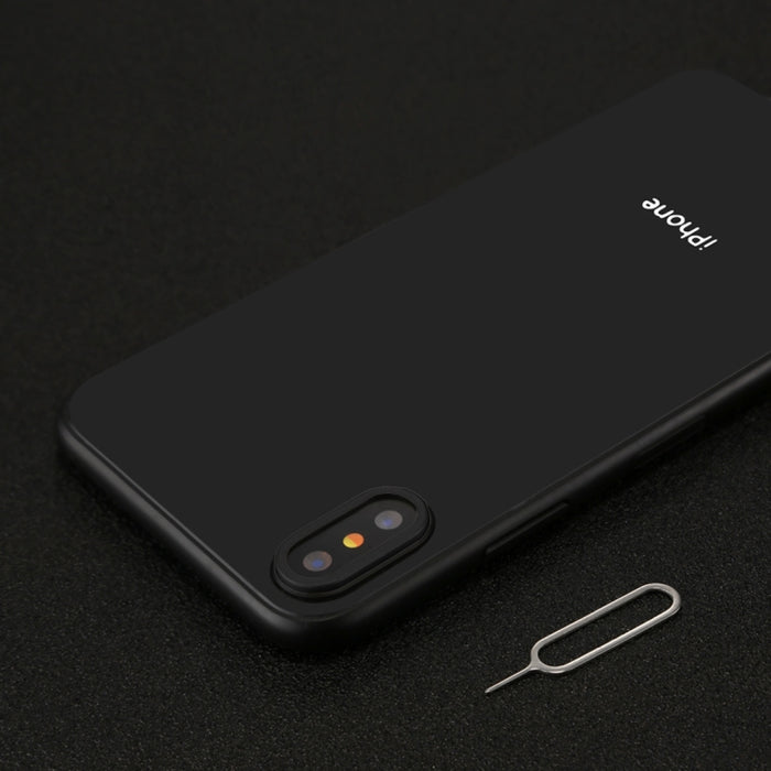 Para iPhone X cubierta de anillo de protección de lente de cámara trasera con aguja de herramienta de expulsión de bandeja