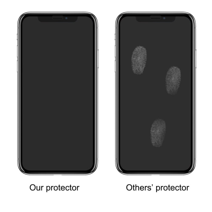 Para iPhone X ENKAY Hat-Prince 0,26 mm 9H Dureza superficial 6D Borde curvo Película de vidrio templado de pantalla completa
