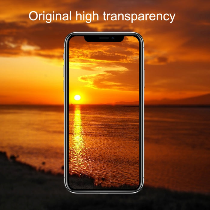 Para iPhone X ENKAY Hat-Prince 0,26 mm 9H Dureza superficial 6D Borde curvo Película de vidrio templado de pantalla completa