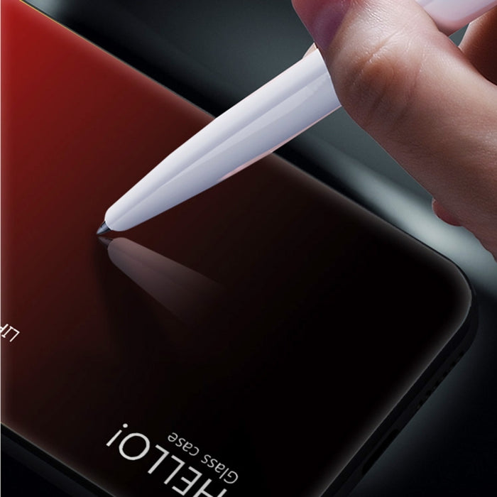 Para iPhone X / XS Estuche de vidrio de color degradado