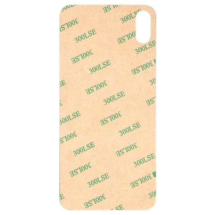 Tapa trasera de cristal con orificio para cámara grande de fácil reemplazo con adhesivo para iPhone X, For iPhone X (No Disassemble), For iPhone X (Not Disassemble)