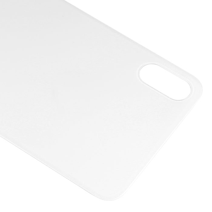 Tapa trasera de cristal con orificio para cámara grande de fácil reemplazo con adhesivo para iPhone X, For iPhone X (No Disassemble), For iPhone X (Not Disassemble)