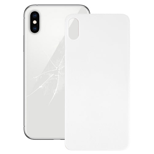 Tapa trasera de cristal con orificio para cámara grande de fácil reemplazo con adhesivo para iPhone X, For iPhone X (No Disassemble), For iPhone X (Not Disassemble)