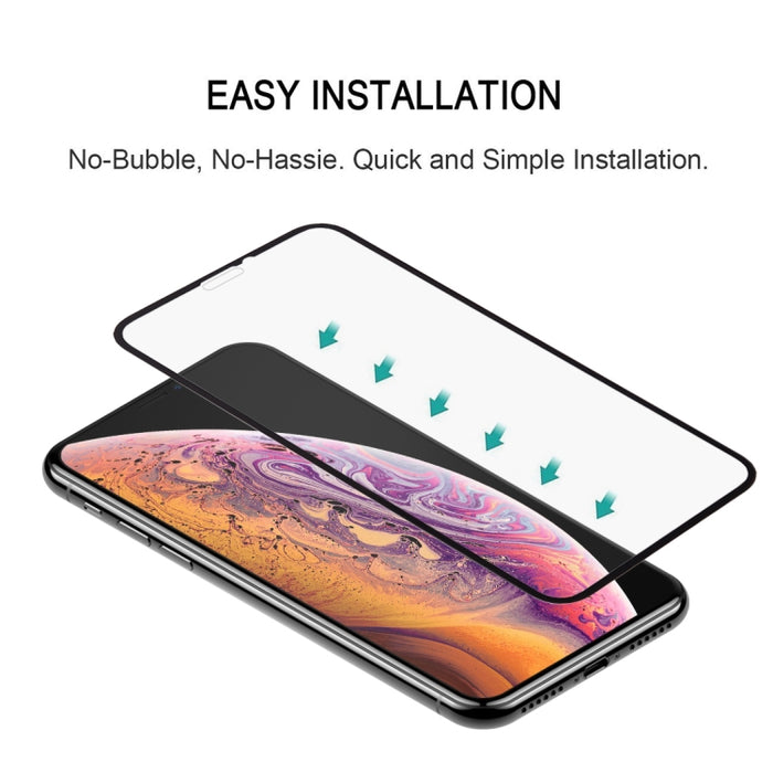 Para iPhone X/XS 9H 10D Protector de pantalla de vidrio templado de pantalla completa
