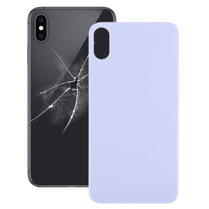 Cubierta trasera de batería de vidrio con orificio grande para cámara de fácil reemplazo para iPhone X / XS, For iPhone X / XS (Not Disassemble)