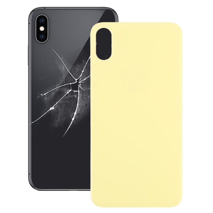 Cubierta trasera de batería de vidrio con orificio grande para cámara de fácil reemplazo para iPhone X / XS, For iPhone X / XS (Not Disassemble)