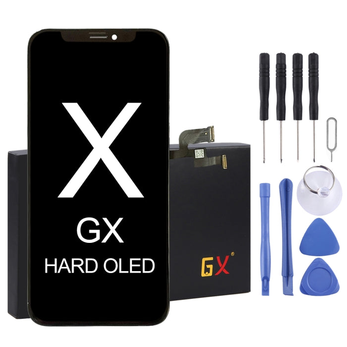 Pantalla LCD de material GX OLED y ensamblaje completo del digitalizador para iPhone X, For iPhone X