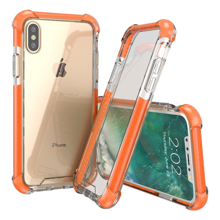 Para iPhone X / XS PC + TPU Funda protectora trasera a prueba de caídas