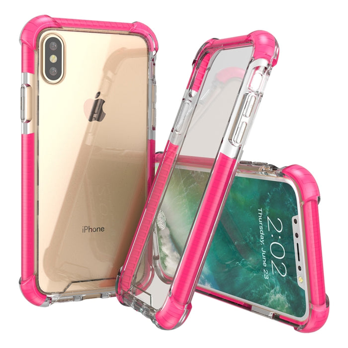 Para iPhone X / XS PC + TPU Funda protectora trasera a prueba de caídas