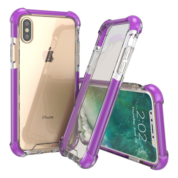 Para iPhone X / XS PC + TPU Funda protectora trasera a prueba de caídas