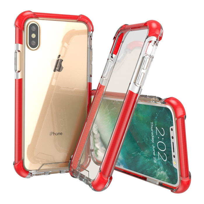 Para iPhone X / XS PC + TPU Funda protectora trasera a prueba de caídas