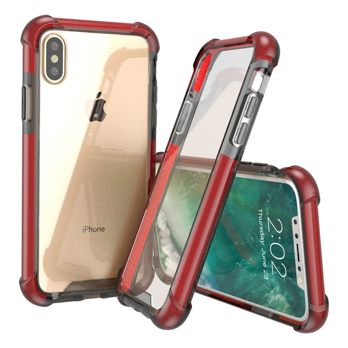 Para iPhone X / XS PC + TPU Funda protectora trasera a prueba de caídas