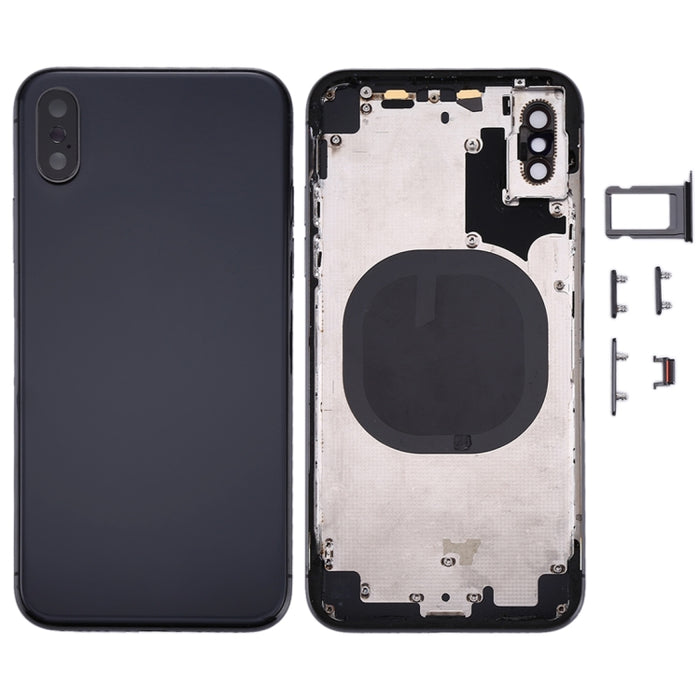 Cubierta trasera con bandeja para tarjeta SIM y teclas laterales para iPhone X, For iPhone X(with SIM Card Tray), For iPhone X (Camera Lens+Side Keys), For iPhone X with Side keys, For iPhone X with Camera Lens