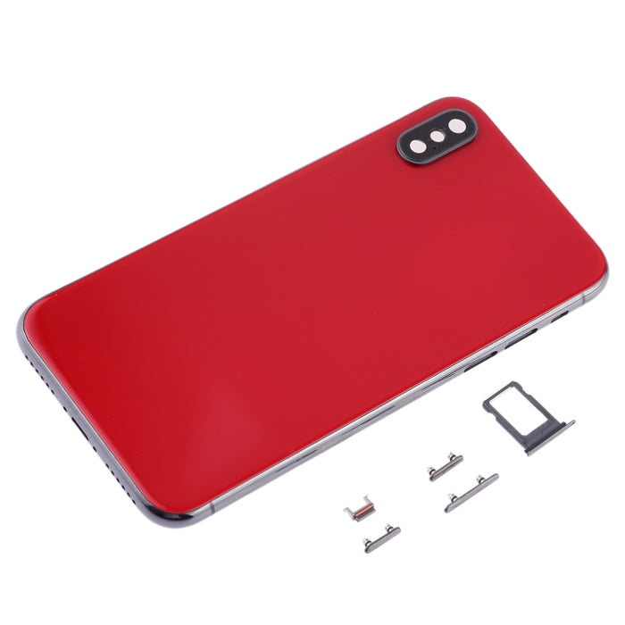 Cubierta trasera con bandeja para tarjeta SIM y teclas laterales para iPhone X, For iPhone X(with SIM Card Tray), For iPhone X (Camera Lens+Side Keys), For iPhone X with Side keys, For iPhone X with Camera Lens