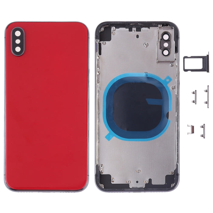 Cubierta trasera con bandeja para tarjeta SIM y teclas laterales para iPhone X, For iPhone X(with SIM Card Tray), For iPhone X (Camera Lens+Side Keys), For iPhone X with Side keys, For iPhone X with Camera Lens