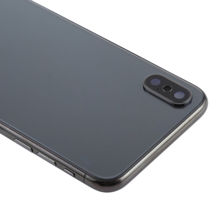 Conjunto de cubierta trasera de batería con teclas laterales, módulo de carga inalámbrica, botón de volumen, cable flexible y bandeja para tarjetas para iPhone X, For iPhone X (Charging Module), For iPhone X  (Full Assembly)