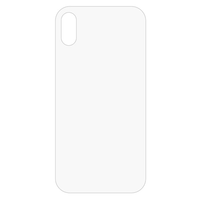 Para iPhone X / XS Protector de pantalla trasera de vidrio templado transparente