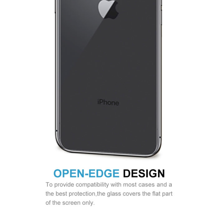Para iPhone X / XS Protector de pantalla trasera de vidrio templado transparente