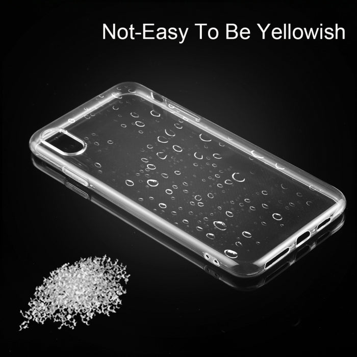 Para iPhone XS Funda transparente ultrafina de TPU de 0,75 mm