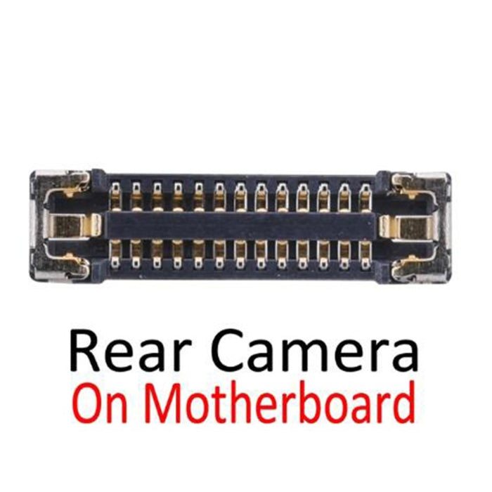 Conector FPC de la cámara trasera en la placa base para iPhone X, For iPhone X