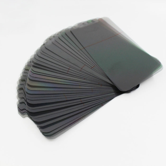 Películas polarizadoras de filtro LCD de 50 piezas para iPhone X, 50 PCS iX