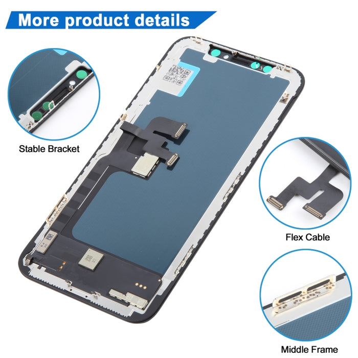 Conjunto de digitalizador de material TFT incell (LCD + marco + panel táctil) para iPhone X