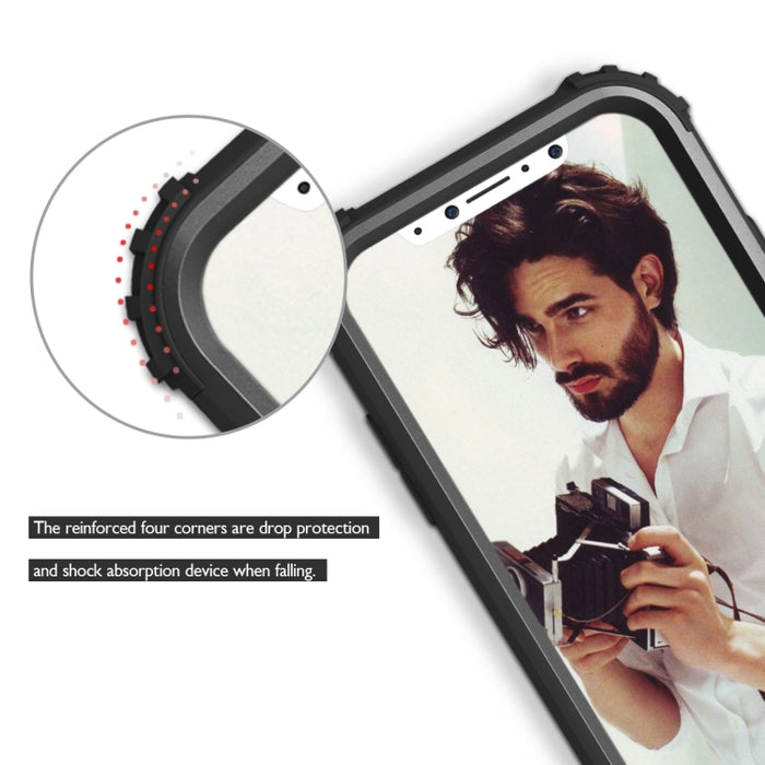 Para iPhone X / XS Diamond Series Galvanoplastia PC + Funda protectora de silicona