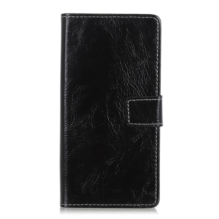 Para iPhone 11 Pro Funda de cuero con tapa horizontal con textura Retro Crazy Horse, con soporte, ranuras para tarjetas, marco de fotos y billetera