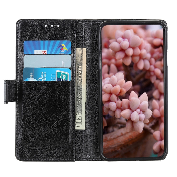 Para iPhone 11 Pro Funda de cuero con tapa horizontal con textura de napa y hebilla de cobre, con soporte, ranuras para tarjetas y billetera