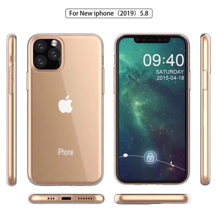 Funda protectora de TPU ultrafina a prueba de golpes de 0,75 mm para iPhone 11 Pro
