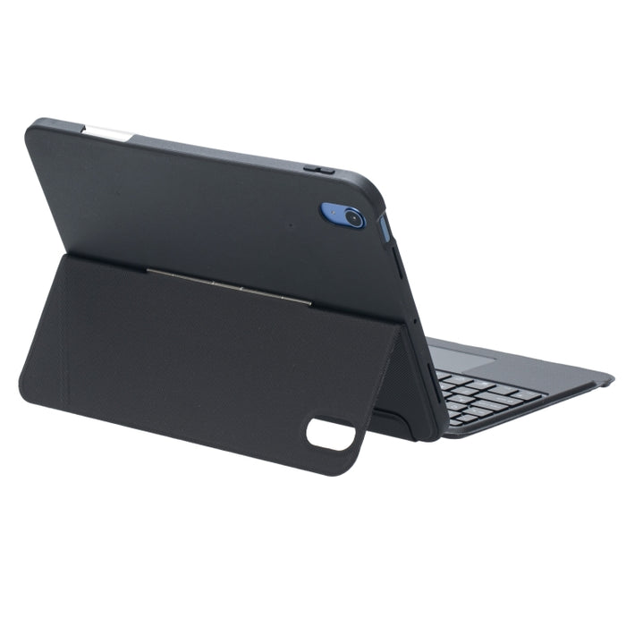 T10-AS para iPad 10.a generación 10.9 2022 Funda de cuero con teclado Bluetooth tipo dividido con retroiluminación táctil
