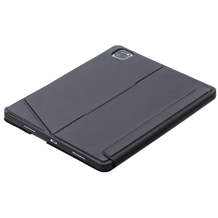 T129-AS para iPad Pro 12,9 2022/2021/2020/2018 Funda de cuero con teclado Bluetooth tipo dividido con retroiluminación táctil