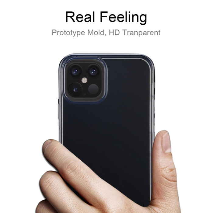 Para iPhone 12/12 Pro Funda protectora de TPU transparente ultrafina de 0,75 mm
