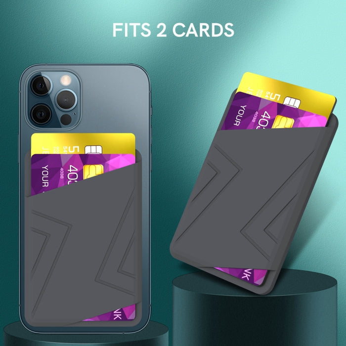 Para iPhone 13 Series / iPhone 12 Series Funda de silicona tipo billetera con tarjetero Magsafing