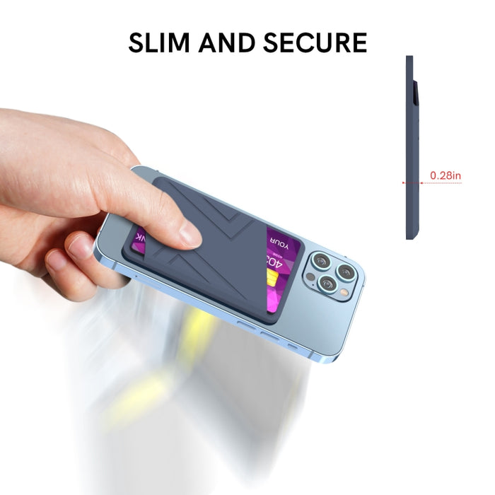 Para iPhone 13 Series / iPhone 12 Series Funda de silicona tipo billetera con tarjetero Magsafing