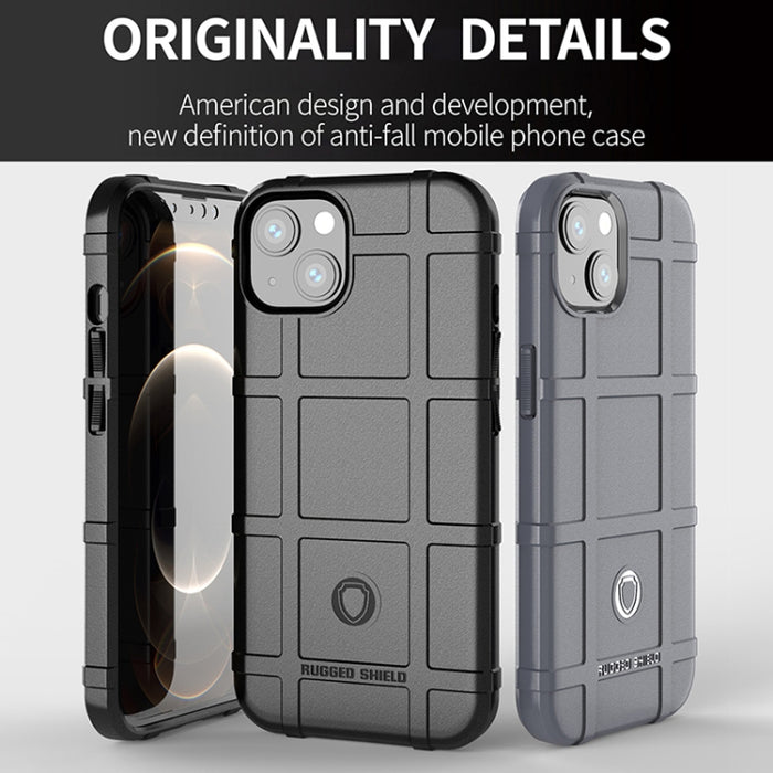 Para iPhone 13 Rugged Shield Funda de TPU a prueba de golpes de cobertura total