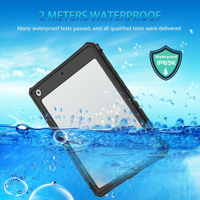 Para iPad 10.2 2021 RedPepper Funda protectora para tableta PC + PET + TPU impermeable a prueba de golpes