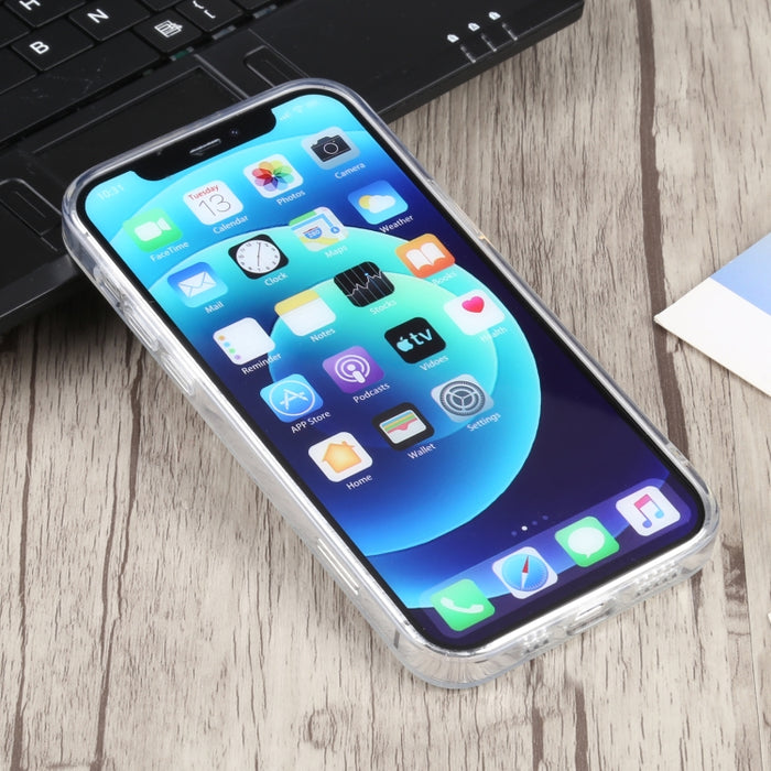 Para iPhone 12 Pro Funda protectora magnética Magsafe de TPU con orificio preciso