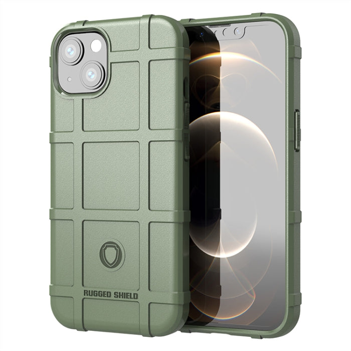 Para iPhone 13 mini Rugged Shield Funda de TPU a prueba de golpes de cobertura total