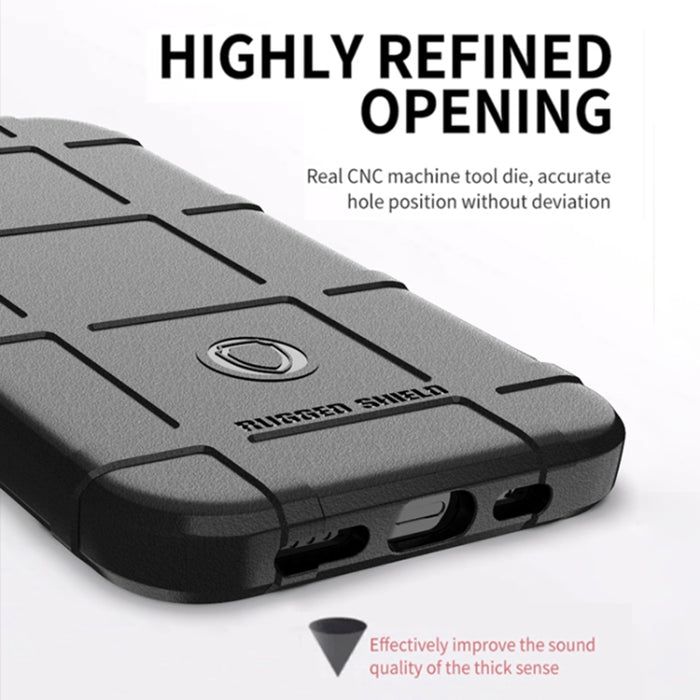 Para iPhone 13 mini Rugged Shield Funda de TPU a prueba de golpes de cobertura total