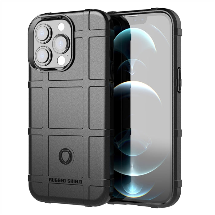 Para iPhone 13 Pro Rugged Shield Funda de TPU a prueba de golpes de cobertura total