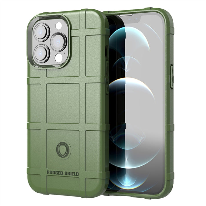 Para iPhone 13 Pro Rugged Shield Funda de TPU a prueba de golpes de cobertura total