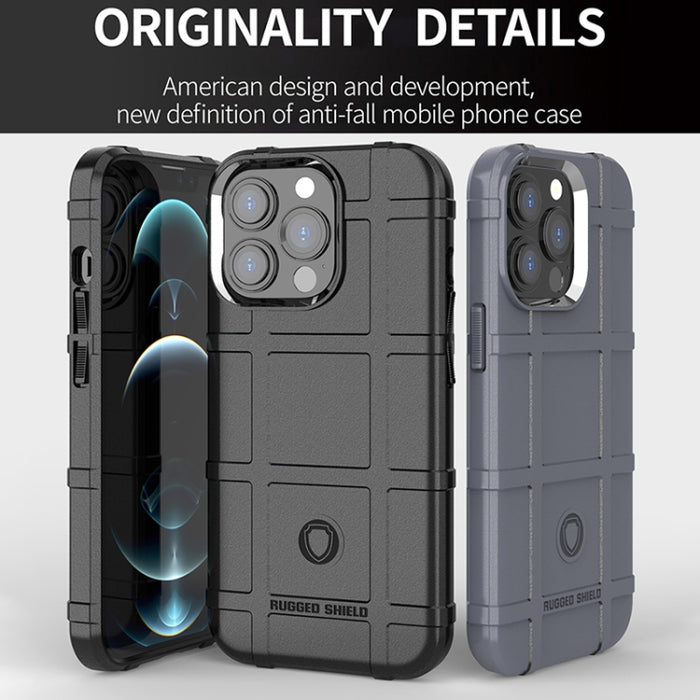 Para iPhone 13 Pro Rugged Shield Funda de TPU a prueba de golpes de cobertura total