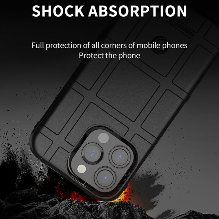 Para iPhone 13 Pro Rugged Shield Funda de TPU a prueba de golpes de cobertura total