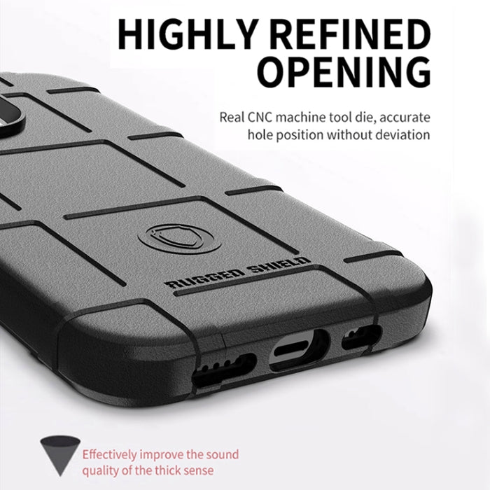 Para iPhone 13 Pro Rugged Shield Funda de TPU a prueba de golpes de cobertura total